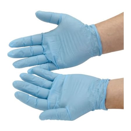 Seidman Associates Disposable Gloves, Nitrile, Powdered, M, Blue GNDR-MD-1M